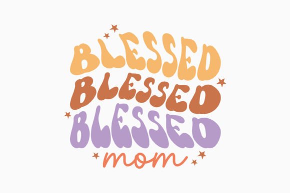 Blessed Mom Embroidery Design