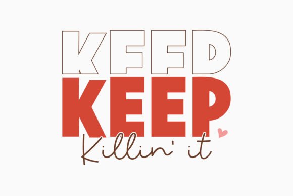 Keep Killin It Retro Boho SVG Design