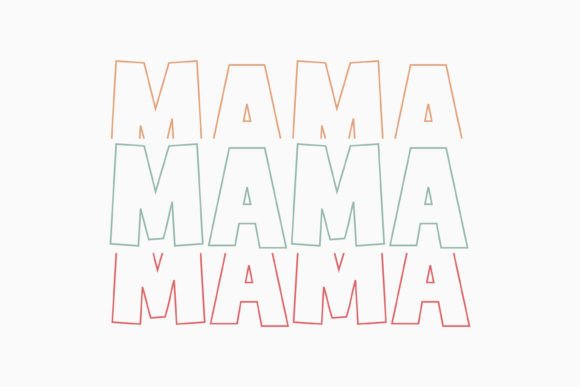 Mama Retro Mothers Day Svg