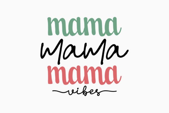 Mama Vibes Retro Mothers Day Svg
