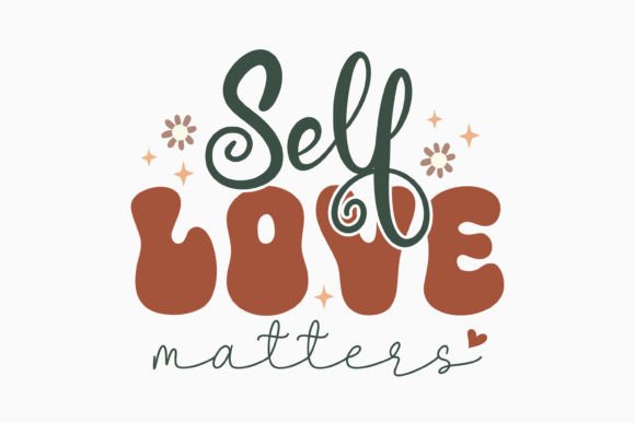 Self Love Matter Mental Health Retro SVG