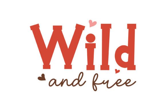 Wild and Free Retro Boho SVG Design